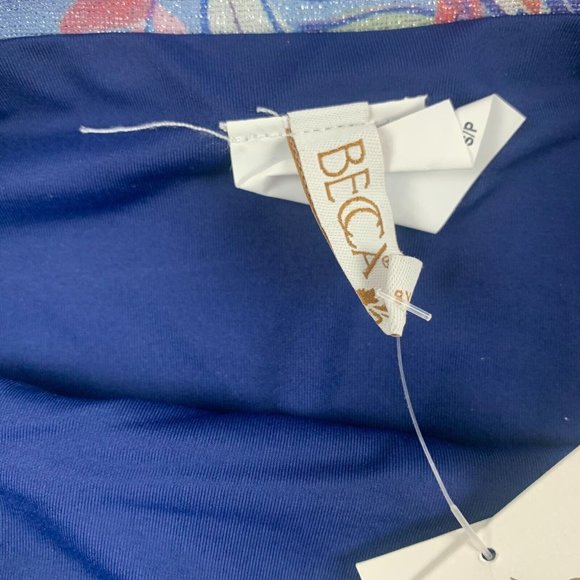 Becca South Pacific Danielle French Cut Women's Swim Bottom Blue Small NWT 6271 - Picture 2 of 6